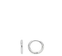 JEWELS BY LEONARDO Ohrringe Lilo Beauty's – Edelstahl, kleine silberfarbene Klapp-Creolen, 1 Paar