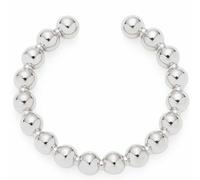 JEWELS BY LEONARDO Ohrklemme Ciao Lollo 1 Stück • Ear-Cuff aus silberfarbenem Edelstahl • offener Ring aus aufgereihten kleinen Kügelchen • Schmuck Geschenk für Frauen • 024258