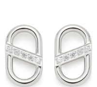 JEWELS BY LEONARDO Ohrringe Anhänger Narea Beauty's, 1 Paar Charms Anhänger aussilberfarbenem Edelstahl, Schiffsanker-Kettenglieder mit eingesetzten zirkonia Steinchen, Schmuck Damen Geschenk, 024278