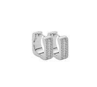JEWELS BY LEONARDO Ohrringe Sarah Klapp-Creolen 025422 silberfarben Edelstahl Zirkonia
