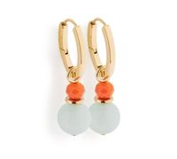 Leonardo Schmuck Damen-Ohrringe Creolen Selora gold blau 026891