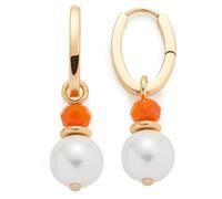 Leonardo Schmuck Damen-Ohrringe Creolen Selora gold weiß 026890