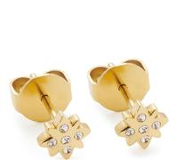 JEWELS BY LEONARDO Ohrstecker Ciao Campagnola, 1 Paar Stecker aus goldfarbenem Edelstahl, Zirkonia Steinchen, Schmuck Damen Geschenk, 024464