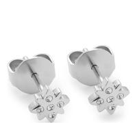 JEWELS BY LEONARDO Ohrstecker Ciao Campagnola, 1 Paar Stecker aus silberfarbenem Edelstahl, Zirkonia Steinchen, Schmuck Damen Geschenk, 024462