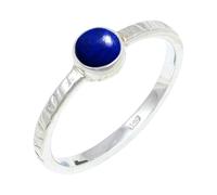 JEWELSTREZORO Lapislazuli Edelstein-für Herren und Damen925er-SterlingSilber Stilvoller handgefertigter Band Ring Geschenkartikel Schmuck TSR132BV_26 (72 (22.9))