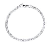 JEWLIX Königsarmband 925 Sterling Silber - Silberarmband 3.5mm -17cm KA0035