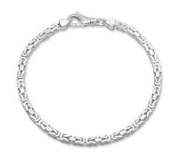 JEWLIX Königsarmband 925 Sterling Silber - Silberarmband 3.5mm -21cm KA0035