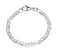 JEWLIX Königsarmband aus 925er Sterling Silber 6mm - 19cm Länge