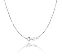 Jewlpire Silberkette Damen 925 Ohne Anhänger 1.1mm Kabelkette - Kette in 50cm