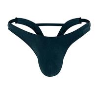 JFAN Jockstrap Herren Tanga Strings Männer Atmungsaktiv Niedrige Bundhöhe Herren String Thong Slips mit Unterstützung Jockstrap Sport Unterhosen Männlich Sportunterwäsche für Man,Marineblau