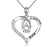 JFASHOP „I Love You Mum“ Kette 925 Sterling Silber | Liebesbotschaft für die Mutter