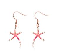 JFASHOP Seestern Ohrringe für Damen 925 Sterling Silber Seestern Türkis Ohrstecker, Hypoallergene Tier Ohrringe Strand Seestern Schmuck Muttertags Geschenke Valentinstag für Mädchen