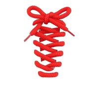 JFNKLFG 4 Paar 8 mm dicke runde Schnürsenkel for Turnschuhe, Laufsport-Schnürsenkel, 100/120/140/160 cm, for Schuhzubehör Für Wander- und Arbeitsstiefel(Red,140cm)
