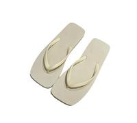 JGDSDMJG Damen Flip Flops Mode Lässig Flip-Flops Für Frauen Sommer Outdoor-Bekleidung rutschfeste Bade Strand-beige 2-43-44