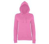 JH001F Girlie College Hoodie Mädchen Kapuzen Sweatshirt Damen, Farbe:Candyfloss Pink;Größen:L