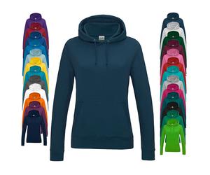 JH001F Just Hoods Damen Kapuzenpullover mit doppellagiger Kapuze Sapphire Blue XS