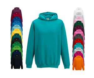 JH001K Just Hoods Kinder Kapuzenpullover ohne Zugbänder Charcoal (Heather) 12/13 (XL)