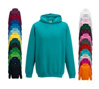 JH001K Just Hoods Kinder Kapuzenpullover ohne Zugbänder Red Hot Chilli 3/4 (XS)