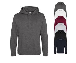 JH011 Just Hoods Kapuzenpullover ohne Kängurutasche Jet Black XXL