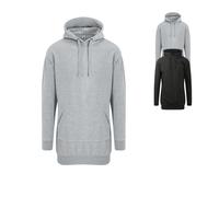 JH015 Just Hoods Damen Kleid mit Kapuzenkleid Heather Grey XS