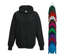 JH020 Just Hoods Schwerer Kapuzenpullover Jet Black XL