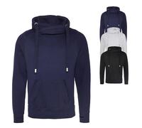 JH021 Just Hoods Kapuzenpullover mit 3-teiliger Kapuze aus doppellagigem Gewebe Heather Grey S
