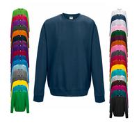 JH030 Just Hoods Pullover Sweatshirt mit Rundhalsausschnitt Moondust Grey (Solid) XXL