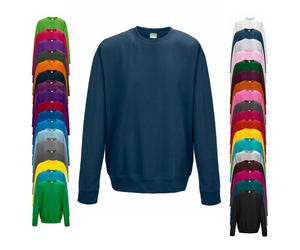 JH030 Just Hoods Pullover Sweatshirt mit Rundhalsausschnitt Red Hot Chilli L