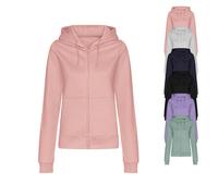 JH050F Just Hoods Damen College Kapuzenjacke Dusty Green XS