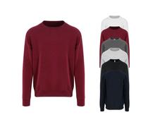 JH130 Just Hoods Pullover Sweatshirt Schwere Qualität Heather Grey M