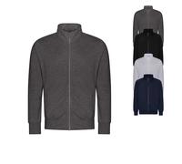 JH147 Just Hoods Campus Sweatjacke Deep Black L