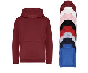 JH201K Just Hoods Kinder Kapuzenpullover aus Bio-Baumwolle Heather Grey S