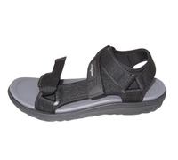J'hayber California-Sandalen, Unisex, einfacher Verschluss, Schwarz, Grau, mikroporöse Sohle, Grau-Schwarz, 44 EU