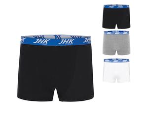 JHK900 JHK Herren Short Boxer Unterhosen (3er Pack) Grey Melange S