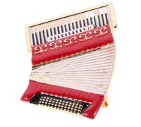 JHKNNK Musikinstrument Brosche und Akkordeon Anstecknadel aus Legierung Rot für Damenjacken Rucksäcke und Musikfestivals