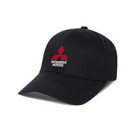 JIAAM Auto Basecap für Mitsubishi, Baseballkappe mit Auto Emblem Baumwolle Breathable Sonnenmütze für Herren und Damen Baseball Cap Unisex Outdoor Sport Cap Accessoires,A