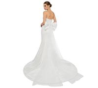 JIAHG Brautgürtel aus Satin mit abnehmbarer Schleife und Tüllanhang | Einheitsgröße, Hochzeitsgürtel mit Sicherheitsnadel, Brautschärpe für Damen, für Brautkleid, Abendkleid, Ballkleid Damen
