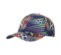 JIAHG Sommer Baseball Cap Baseballkappe Mädchen Snapback Trucker Kappe Jungen Verstellbar Sport Kappe Kinder Schirmmütze Kinder UV Schutz Sommermütze, 2-6Jahren (Fußball)
