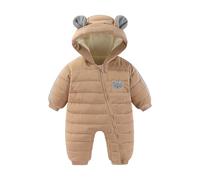JiAmy Baby Overall Winter 3-24 monate, Schneeanzug Baby Jungen Mädchen Strampler Fleece Gefüttert Warm Outfits Mit Kapuze