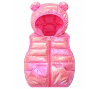 JiAmy Kinder Steppweste Mädchen Jungen für Größe 86-128 | Leichte ärmellose Jacke für 1-8 Jahre, ideal für Outdoor & Schule, pflegeleicht, vielseitig kombinierbar for active girls