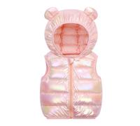 JiAmy Kinder Steppweste Mädchen Jungen für Größe 86-128 | Leichte ärmellose Jacke für 1-8 Jahre, ideal für Outdoor & Schule, pflegeleicht, vielseitig kombinierbar for active girls