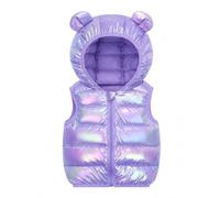 JiAmy Kinder Steppweste Mädchen Jungen für Größe 86-128 | Leichte ärmellose Jacke für 1-8 Jahre, ideal für Outdoor & Schule, pflegeleicht, vielseitig kombinierbar for active girls