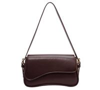 JIANGLIDA Frauen Satchel Tote Bag PU Leder Top Griff Tasche Schnalle Klappe Schulter Tasche Casual Achsel Hobo Tasche Shopper Tasche, coffee, 36*12*30 cm/14.17x4.72x11.81inch