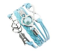 JIANGML Boho Armband Damen Frauen Mädchen, Multilayer verstellbar Perlen-Handkette,Stretch Bunte Armbänder,Geschenk Beste Freundin,Festival Accessoires
