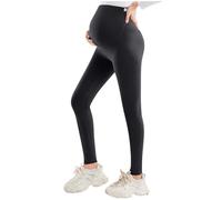 JIANGML Jeggings Schwangere Damen Stretch Umstandshose Hohe Taille Bauchstütze Umstandsleggings Blickdicht Schwangerschaft Yoga Hose Weich Slim Fit Umstandsmode Schnelltrocknend Sweatpants