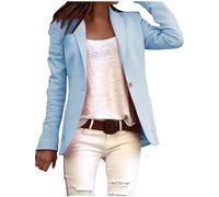 JIANROU Damen Blazer Jacke Langarm Knopfleiste Blazer Outwear,Kuschel Strickjacke Damen,Kuschel Strickjacke,Leinenblazer,Damen Boucle Jacke,Trachtenstrickjacken