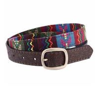 JIARY Braun,105CM/41.3'',Vintage Gürtel Damen Mit Schnalle Gold, Western Gürtel Damen Mit Geprägtes Blumenmuster, Bestickter Ethno-Blumengürtel, Mode Jeansgürtel