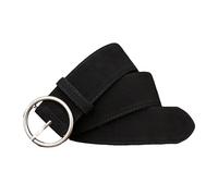 JIARY Breiter Wildleder Gürtel Damen, Retro Ledergürtel Damen,Grober Taillengürtel Damen Mit Goldene Schnalle,Modischer Damengürtel Für Jeans Hosen Strickwaren Mantel,Schwarz,100CM/39.4''