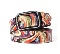 JIARY Bunt,120CM/47.3'',Damen Männer Mode Gürtel,Western Cowgirl Punk PU Ledergürtel Für Jeans,Unisex Bedruckter Beilaufig Leder Gürtel