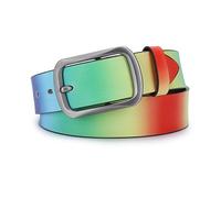 JIARY Bunt,120CM/47.3'',Ledergürtel Für Damen Männer,Cowboy Design Verstellbarer Länge Gürtel,Lässige Robuste Bedruckter Gürtel Für Herren